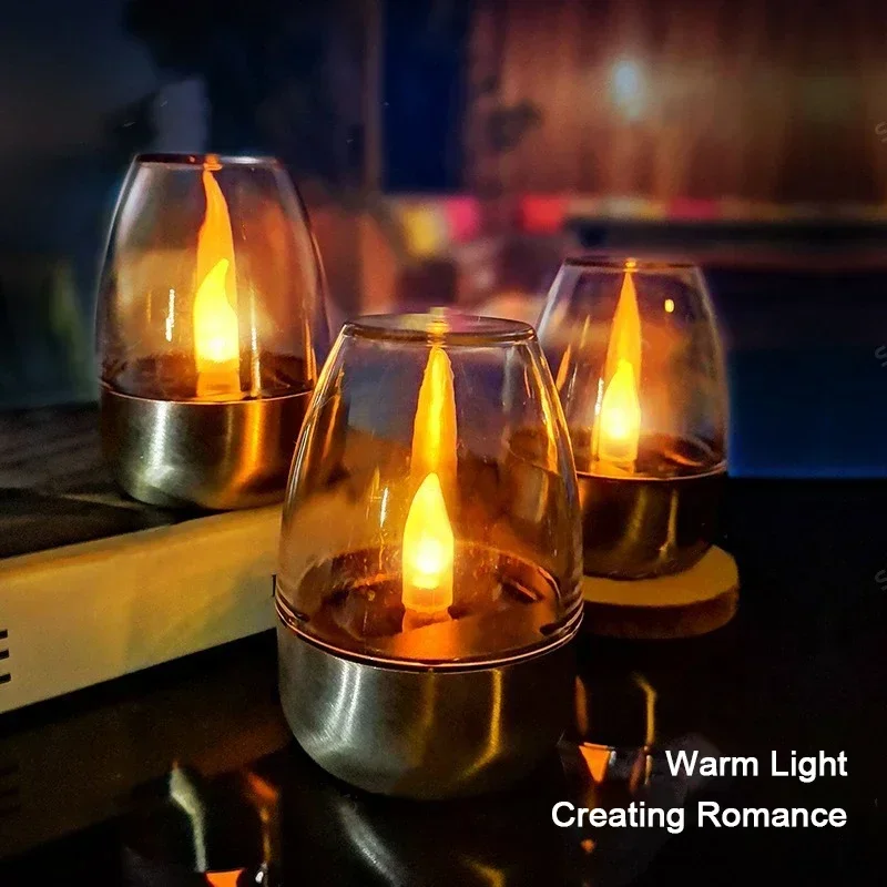 Smart Garden Spotlights - Светодиодные солнечные свечи, беспламенный перезаряжаемый ночник