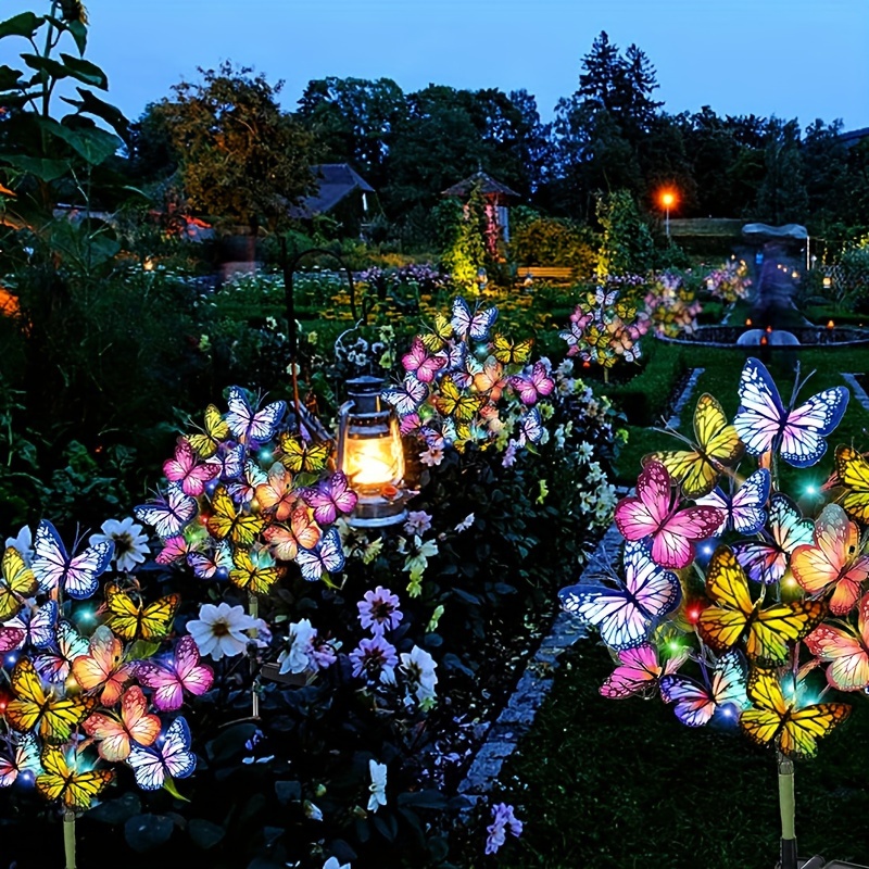 Smart Garden Spotlights - Солнечные светодиодные садовые фонари-бабочки, водонепроницаемые красочные