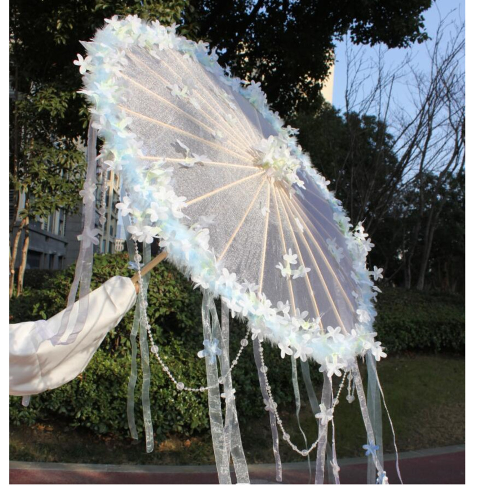 Smart Garden Umbrella - Ханфу цветок водостойкий пляжный кружевной автомобильный