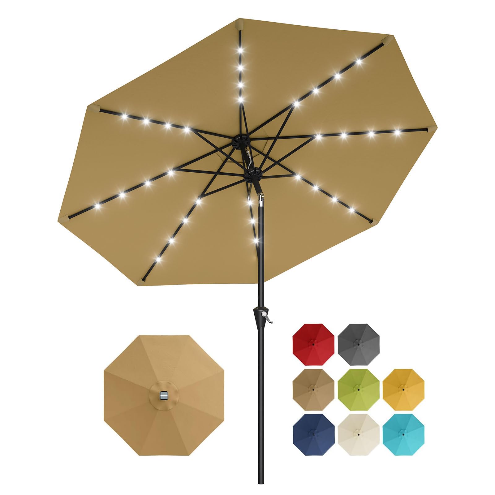 Smart Garden Umbrella - Солнечный зонт для патио 10 футов