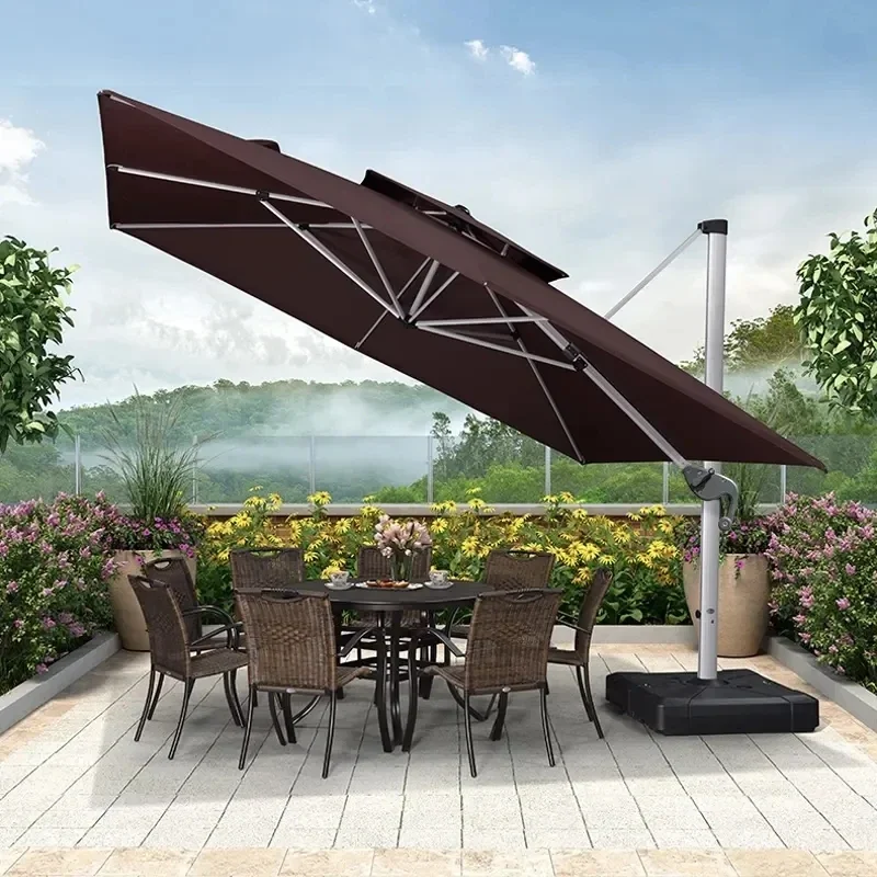 Smart Garden Umbrella - Бирюзовый умный ветростойкий настенный открытый бассейн,
