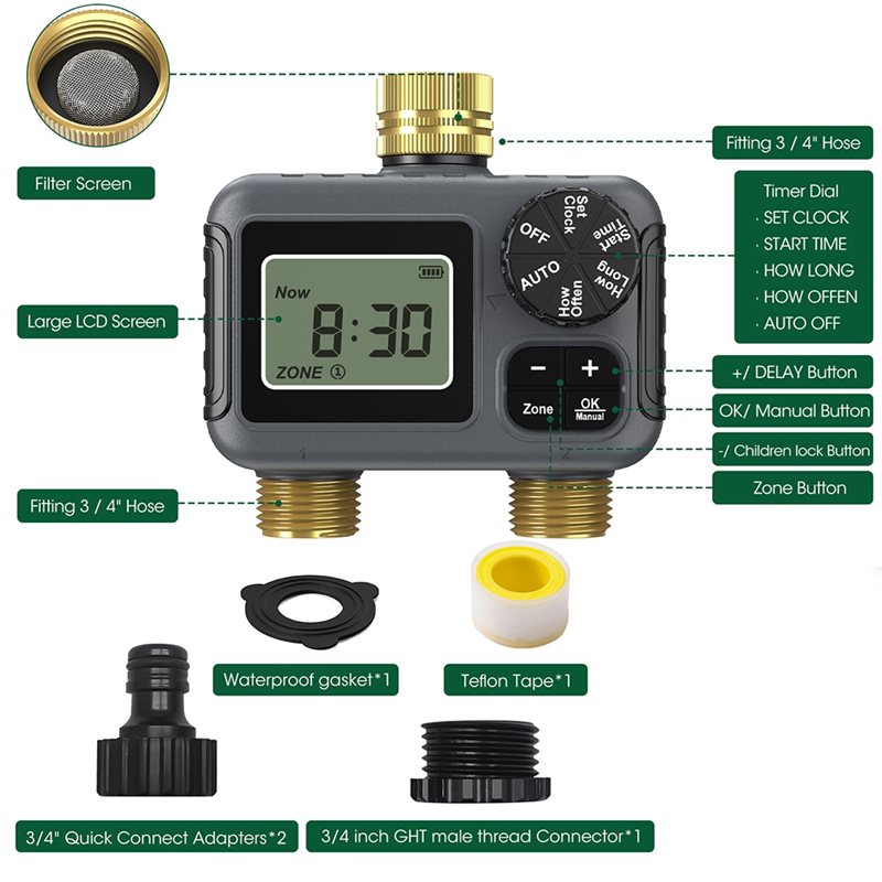 Таймер автоматического полива  – обзор и цена Smart Garden Water Timer