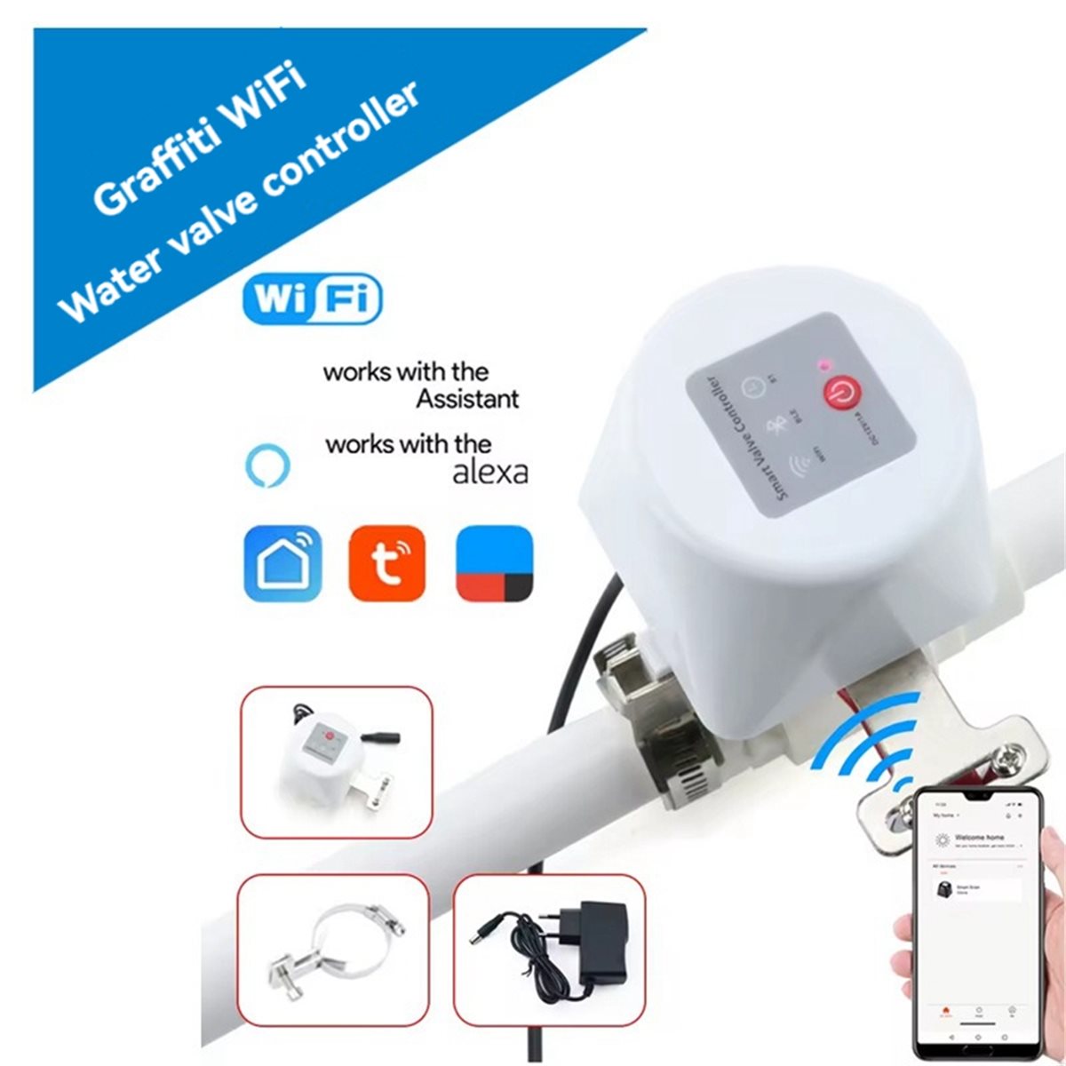 Умный контроллер клапана SWXF  – обзор и цена Smart Garden Water Timer