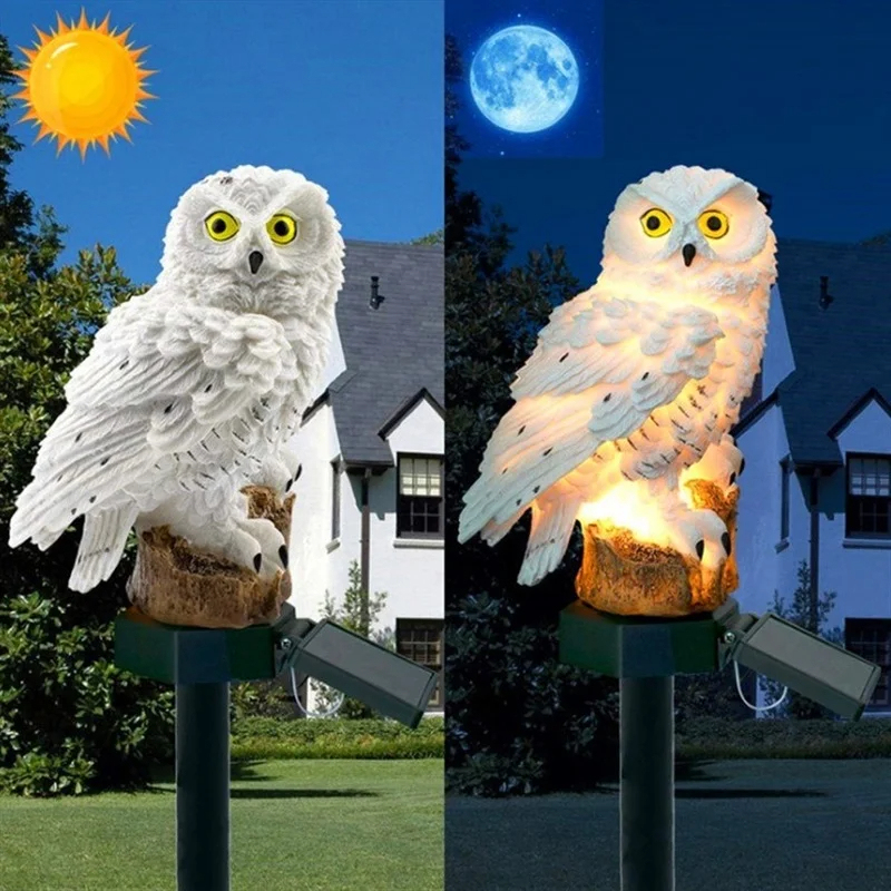 Солнечная статуэтка совы с LED – обзор и цена Smart Garden Spotlights