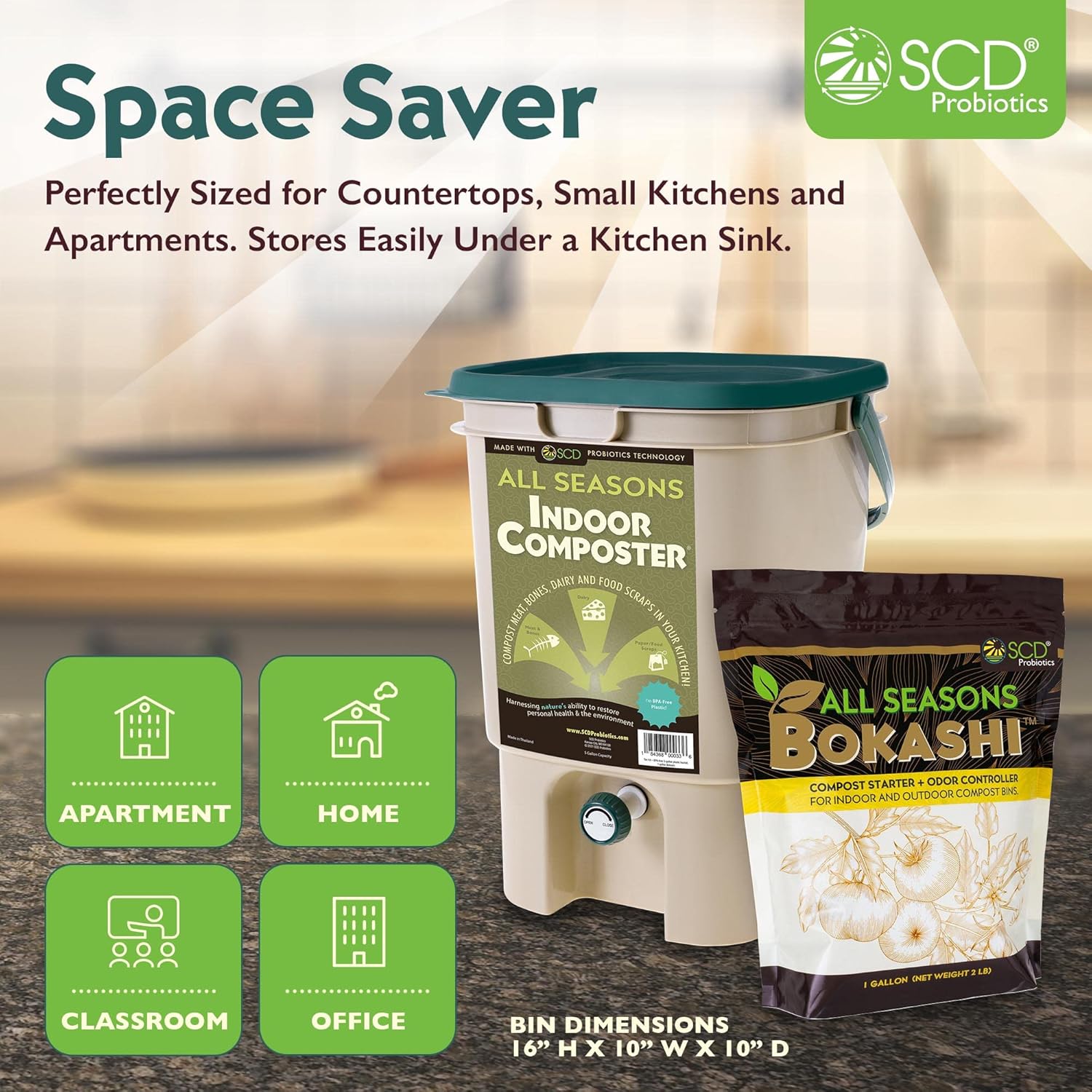 Компостер для кухонной столешн – обзор и цена Composting Kit Indoor