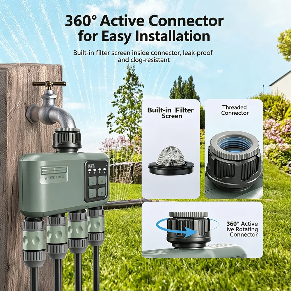 Умный Wi-Fi RF433 таймер полив – обзор и цена Smart Garden Water Timer