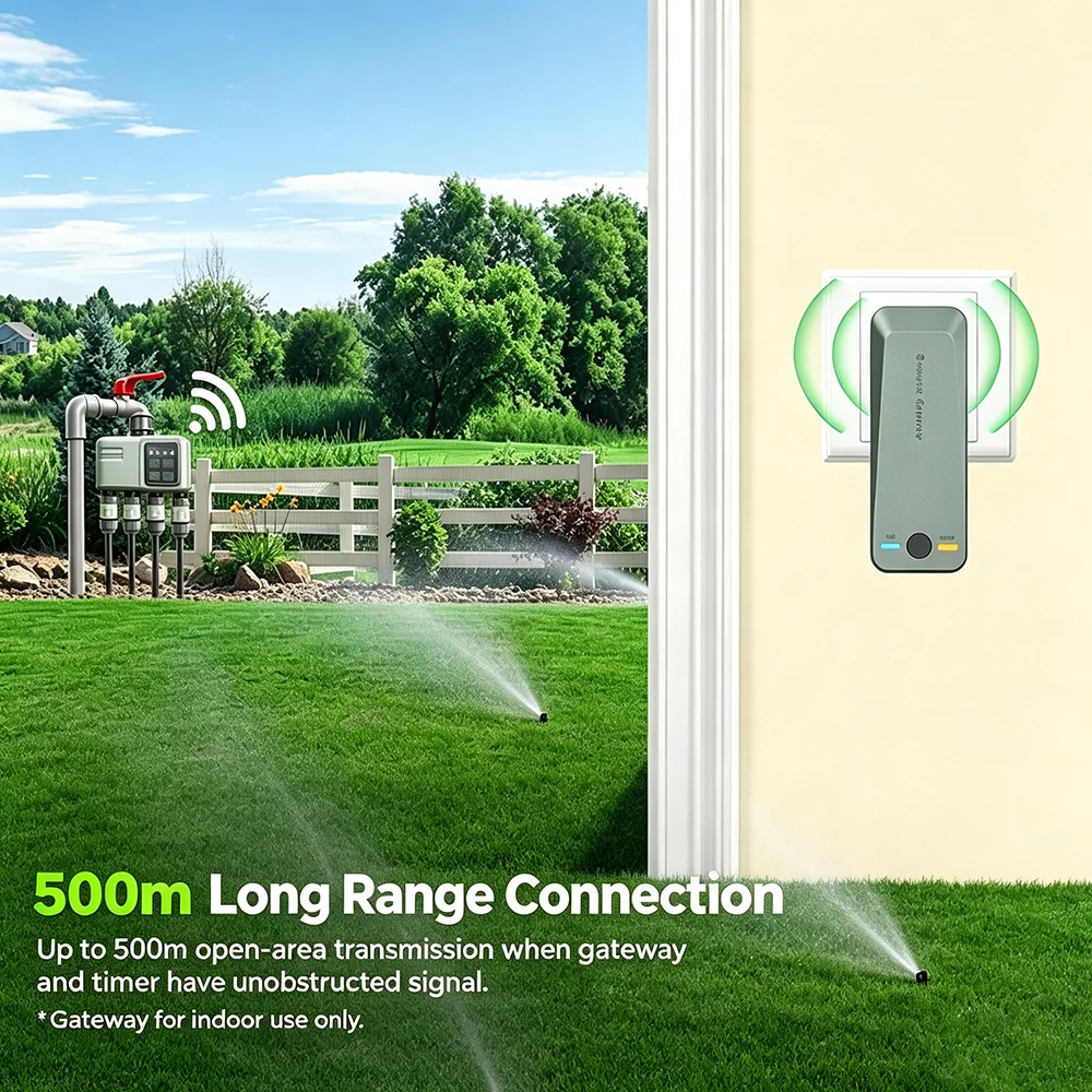 Умный Wi-Fi RF433 таймер полив – обзор и цена Smart Garden Water Timer