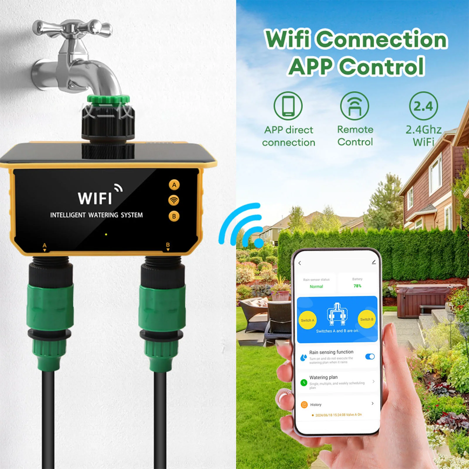 Солнечный Wi-Fi таймер для умн – обзор и цена Smart Garden Irrigation
