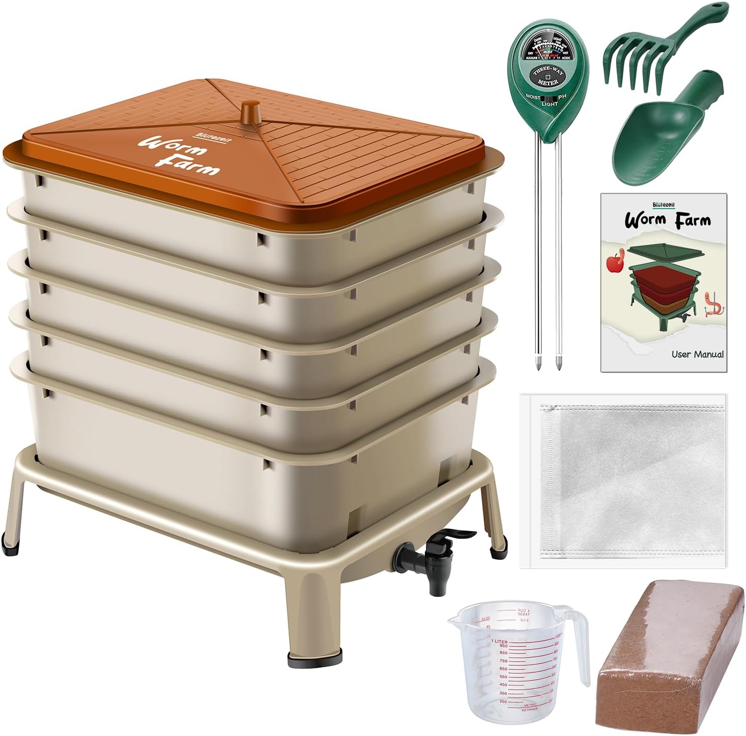 Компостер для червей для дома  – обзор и цена Composting Kit Indoor