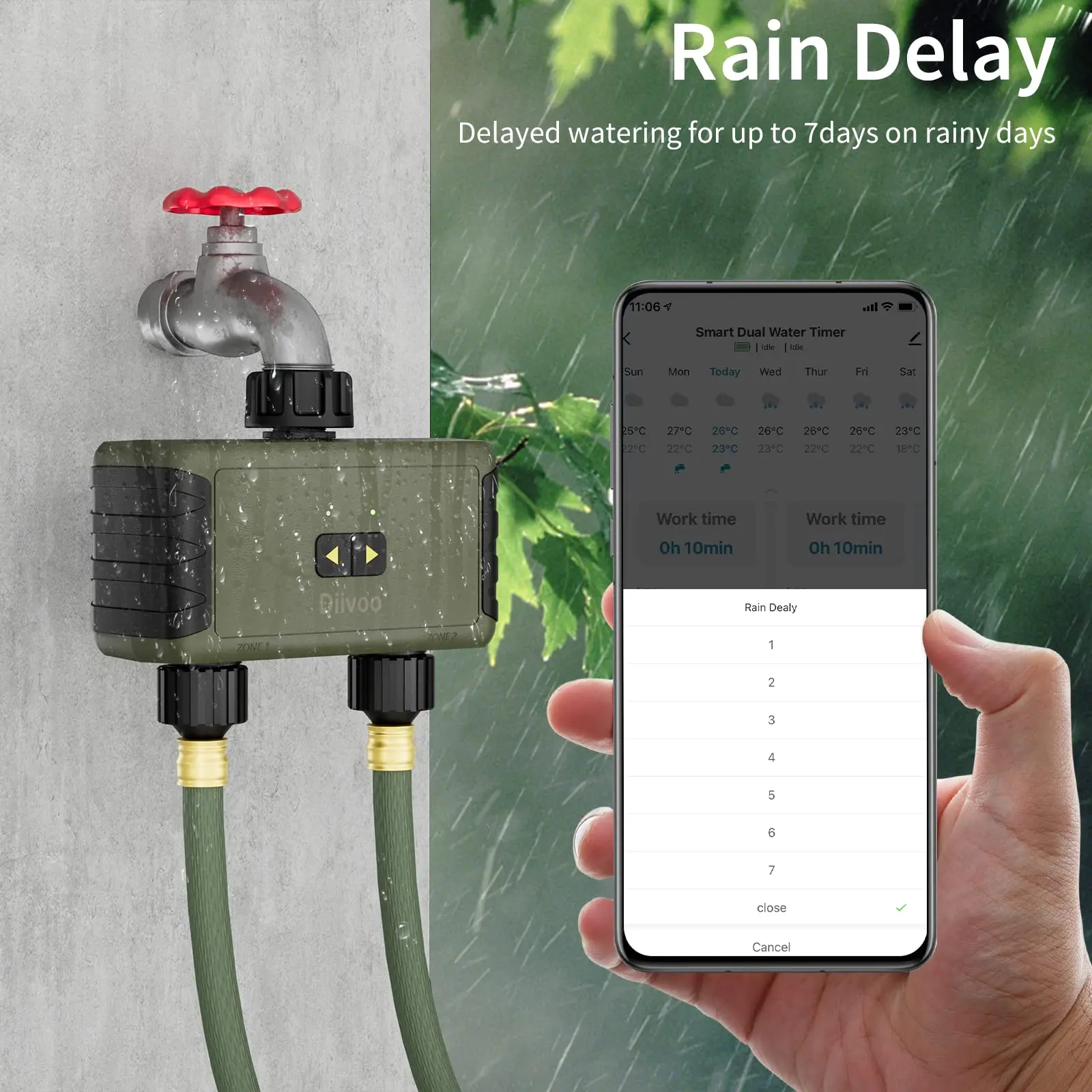 Умный Bluetooth-таймер полива  – обзор и цена Smart Garden Water Timer