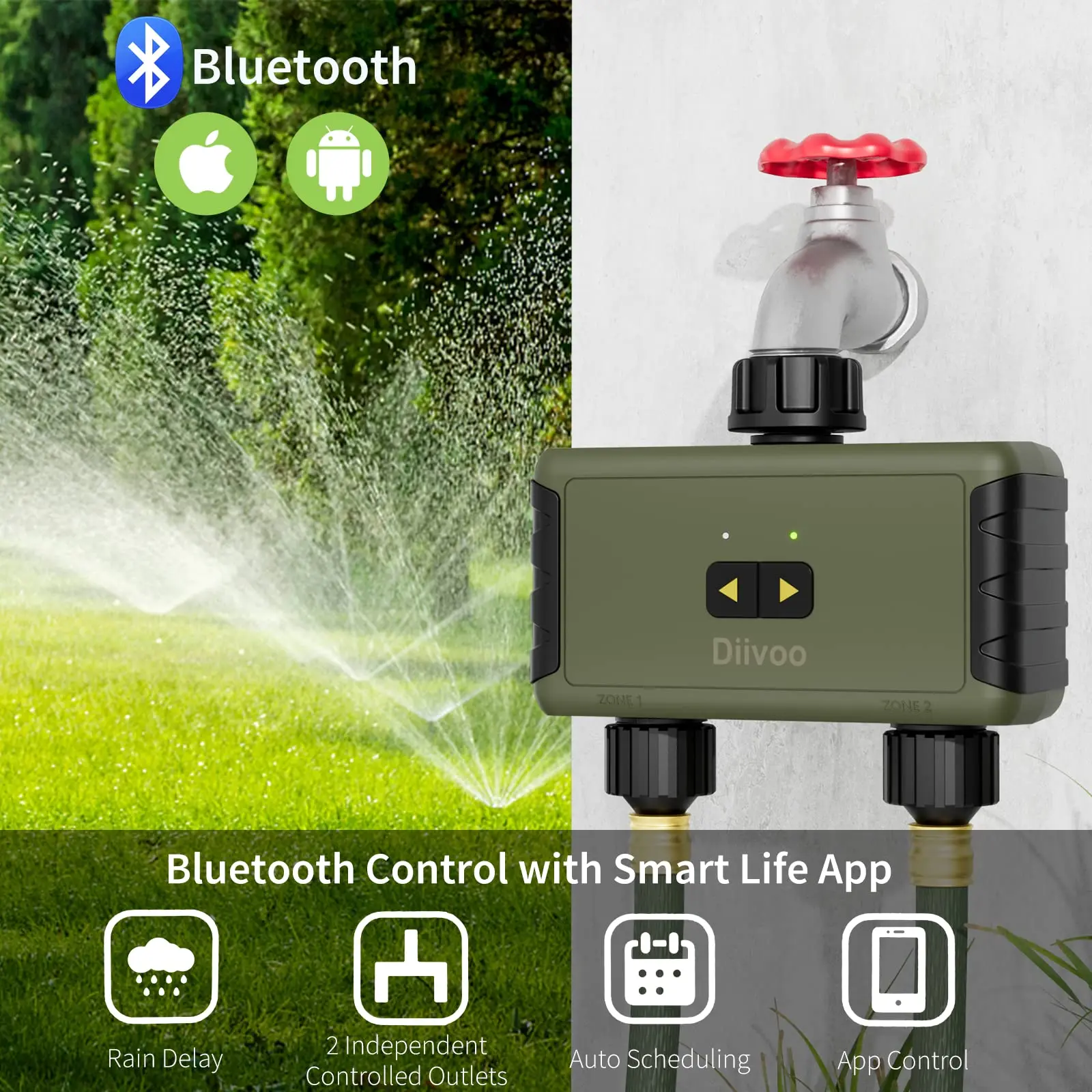Умный Bluetooth-таймер полива  – обзор и цена Smart Garden Water Timer